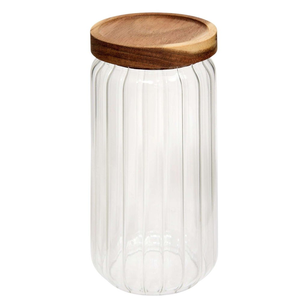 Bocal verre + acacia 1L HARMONY  
