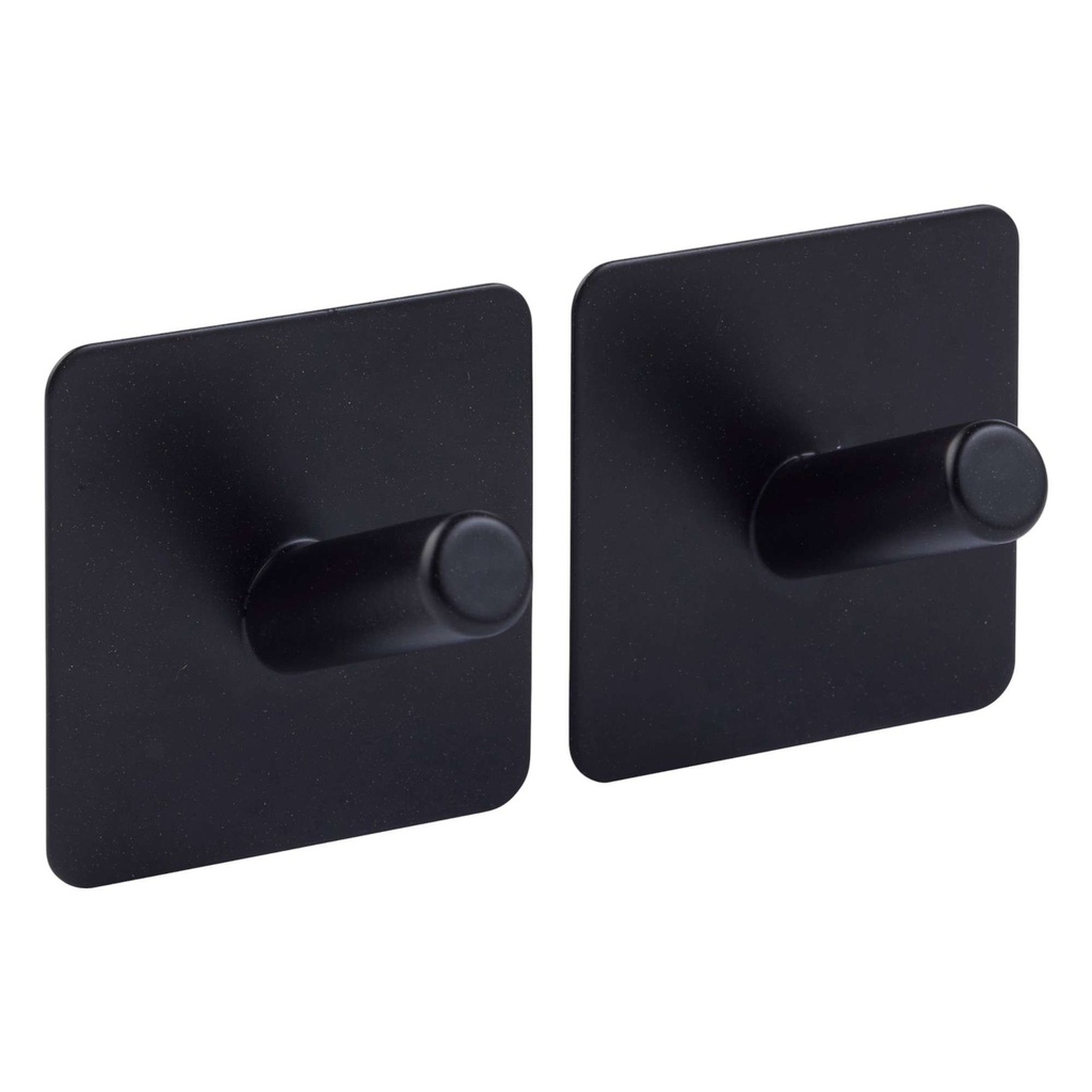 Lot de 2 patères métal STIKY argent  