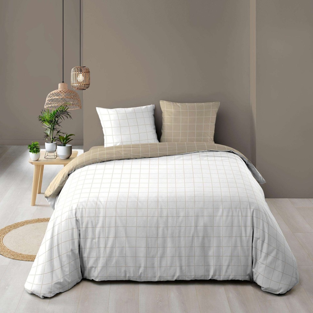 Parure 3 p. 240 x 220 cm imprime 57 fils allover cadria