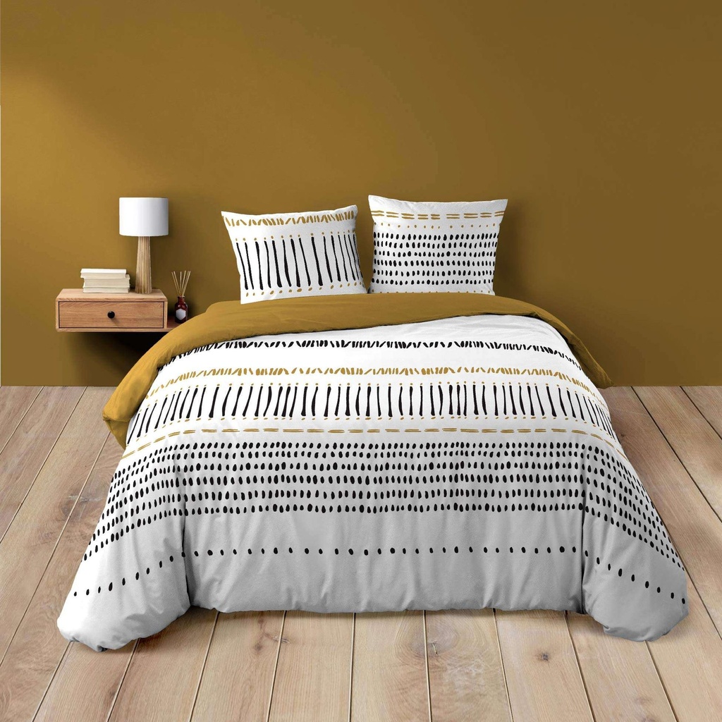 Parure 3 p. 240 x 220 cm imprime 42 fils allover chicago