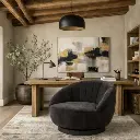 Fauteuil "Clinton" Noir