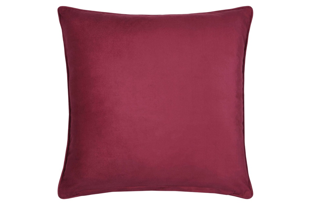 Coussin poeme bordeaux 50x50