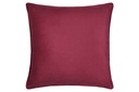 Coussin poeme bordeaux 50x50