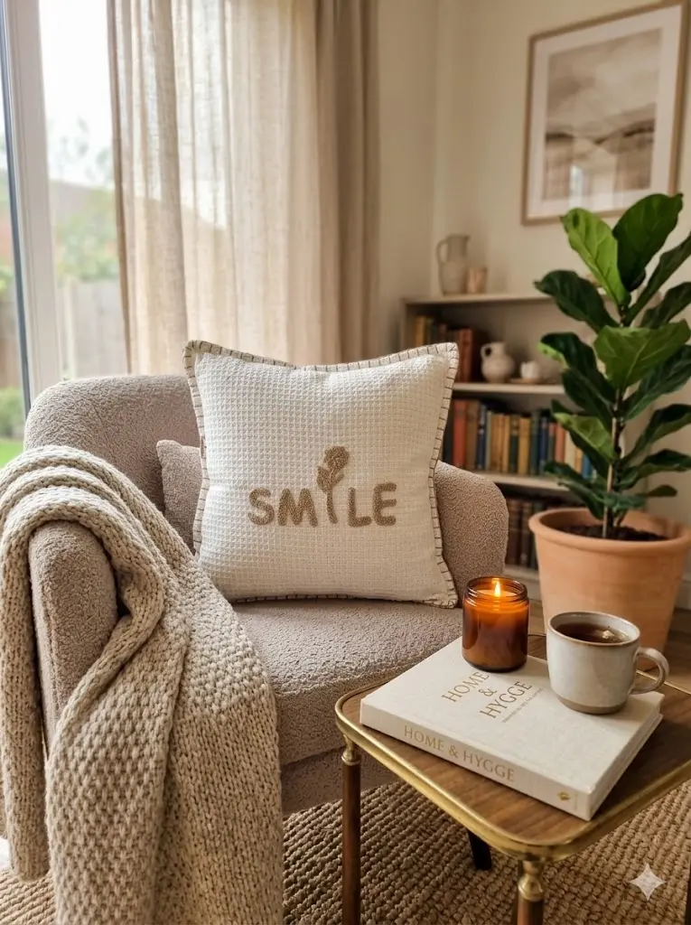 Coussin ombrage blanc 45x45