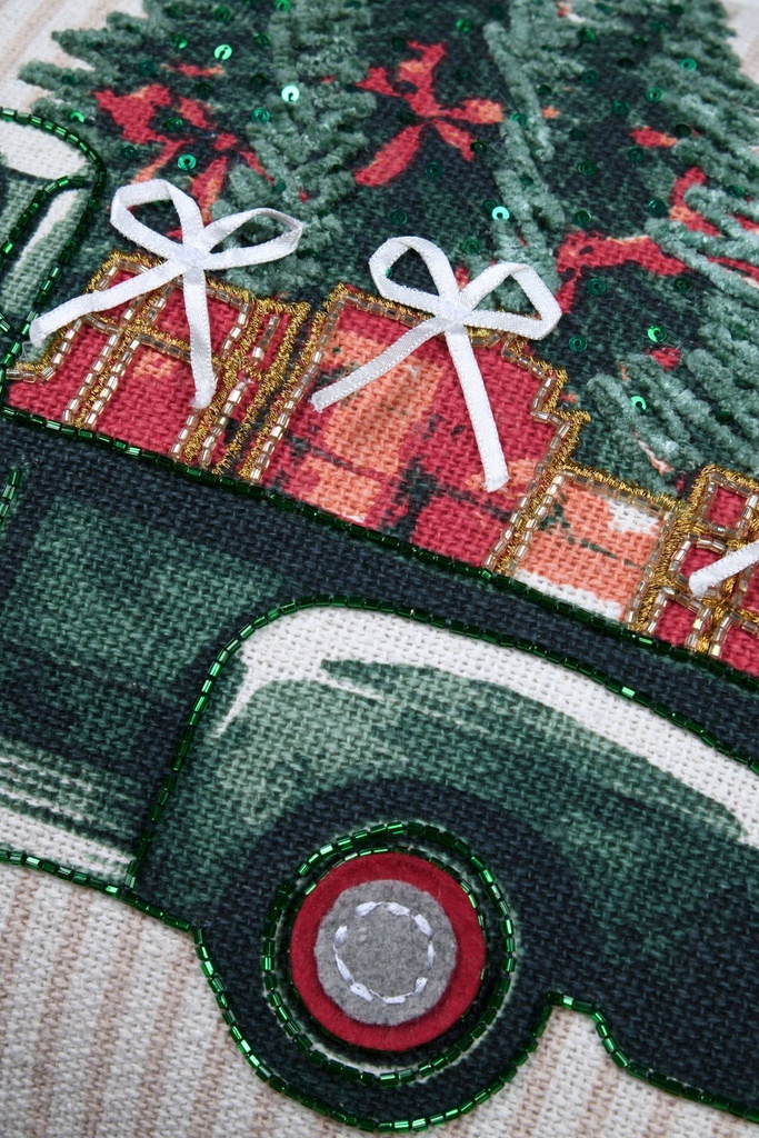 Coussin gifted vert 35x55