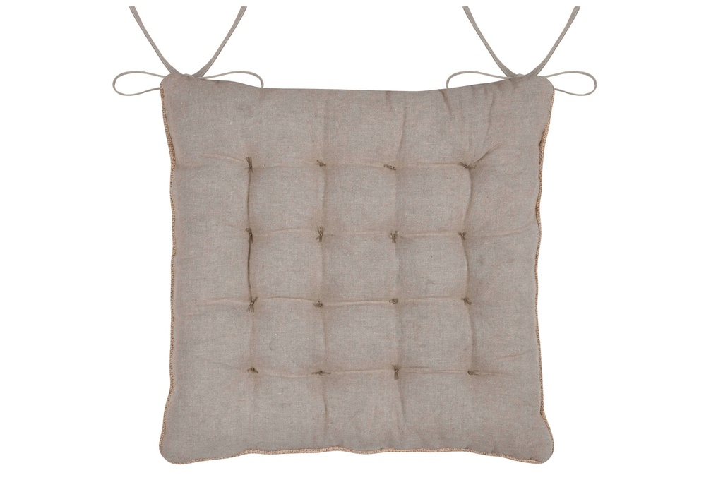 Galette de chaise oriana naturel 38x38