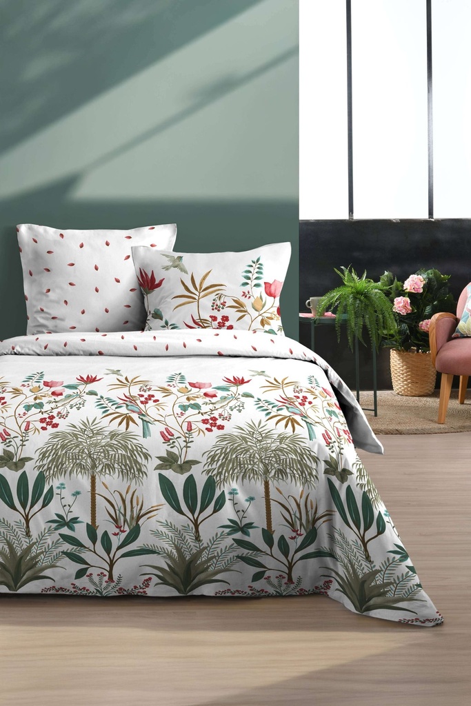 Parure housse de couette antillia multicolore 260x240