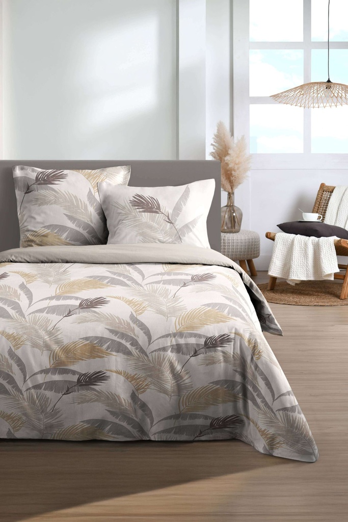 Parure housse de couette numa naturel 260x240
