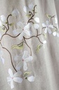 Rideau printemps naturel 140x260