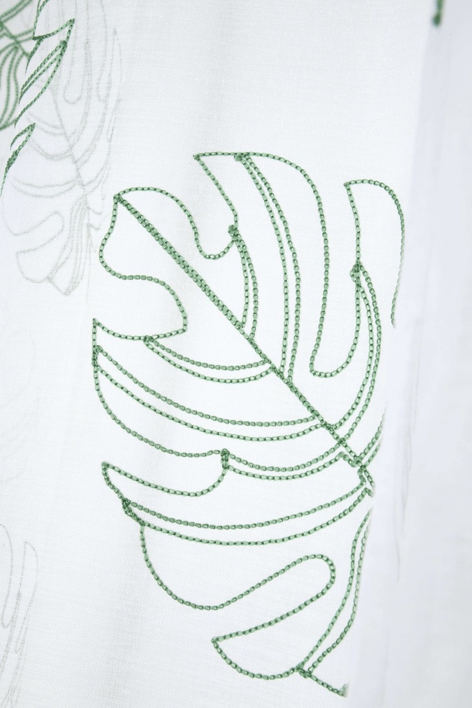 Voilage kentia vert 140x260