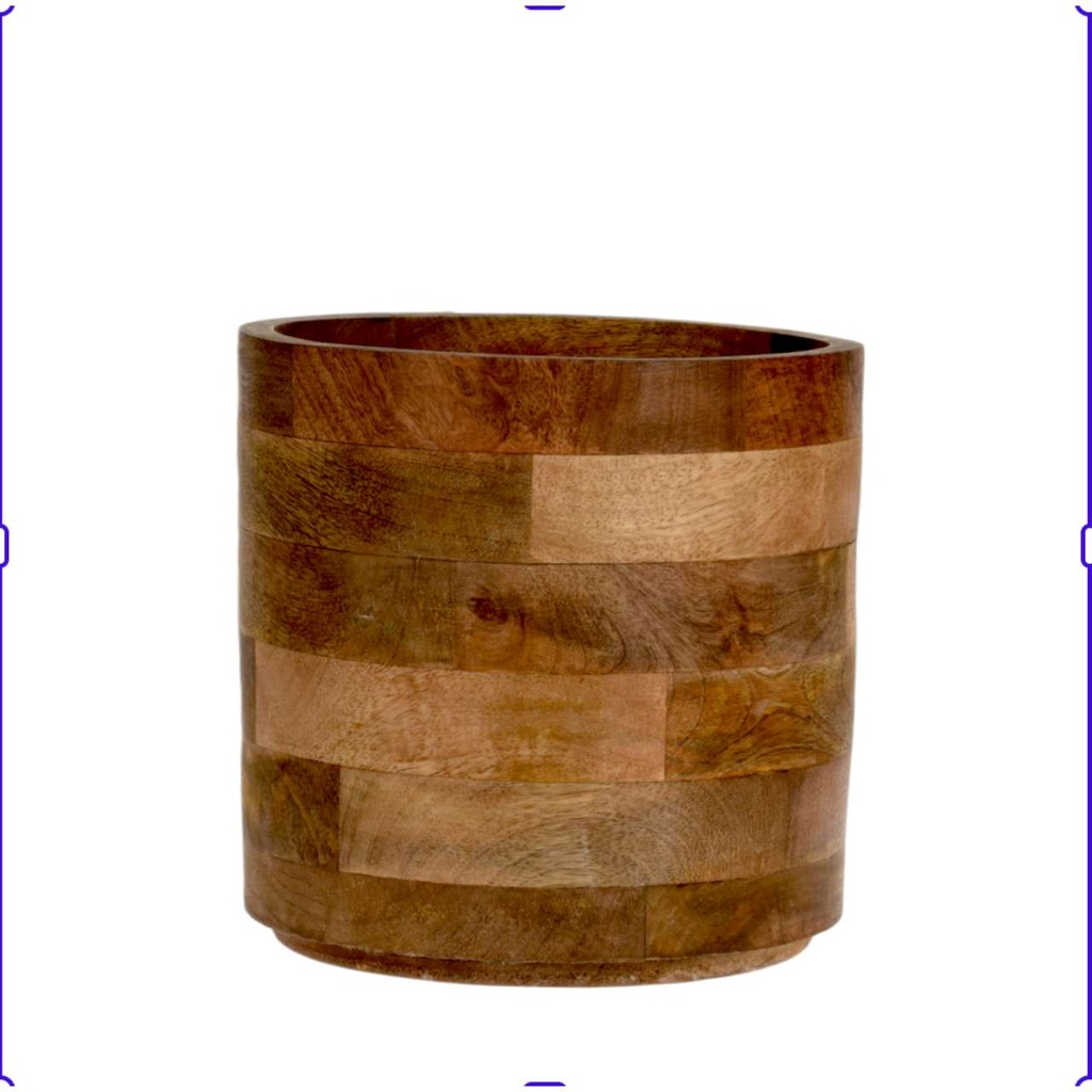 Grand cache-pot en bois manguier 