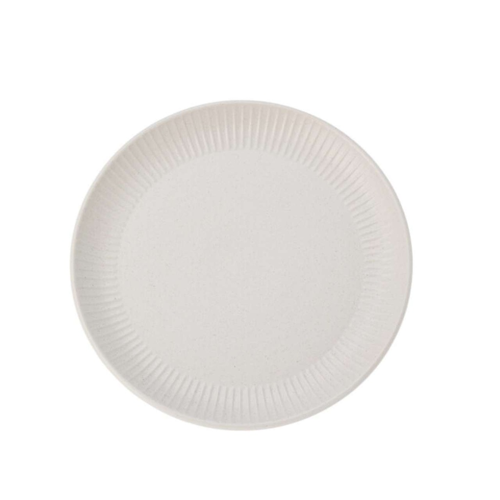 Assiette en grès blanc d22cm