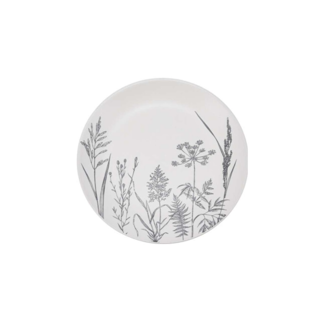 Assiette Ø19 cm grès gris