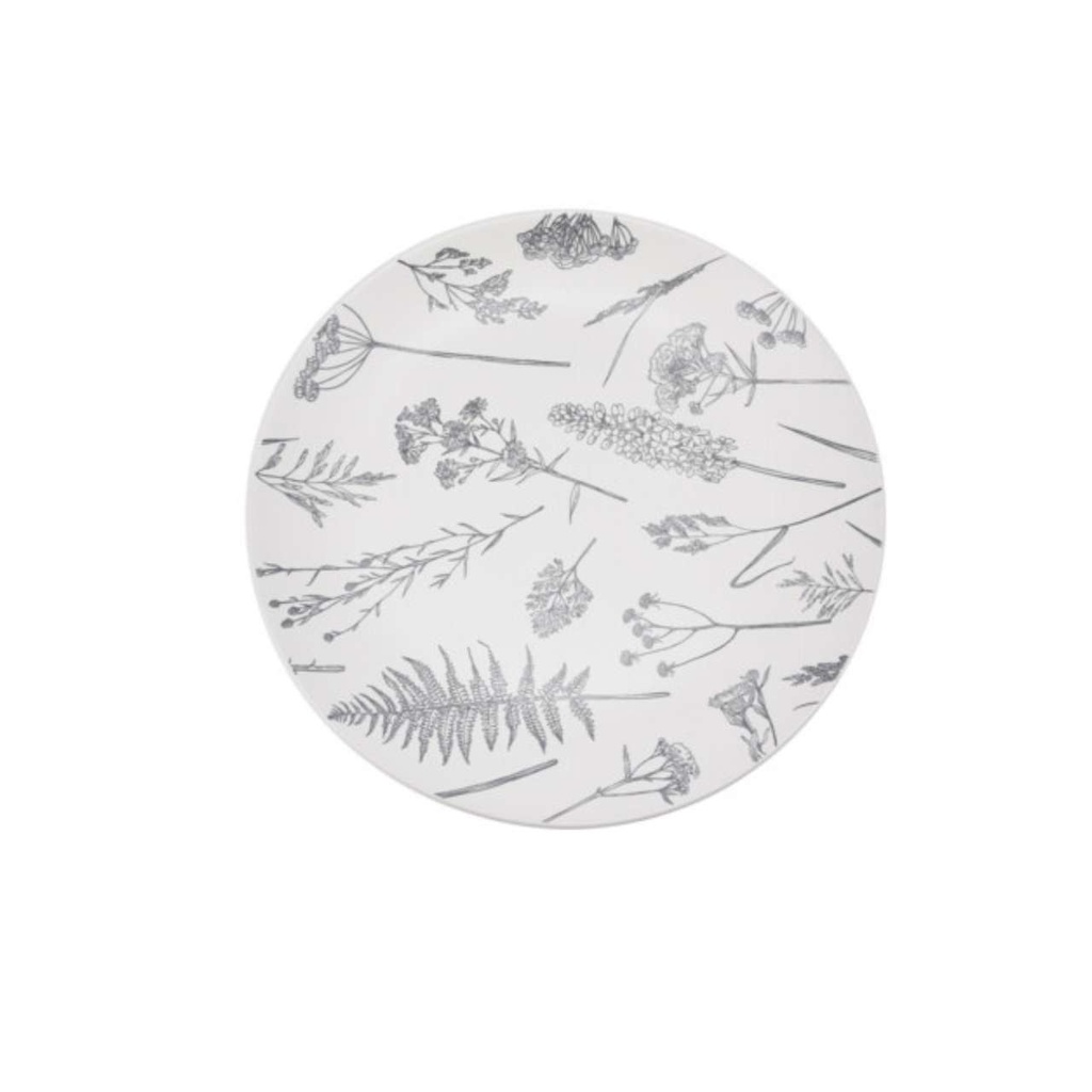 Assiette Ø27 cm grès gris