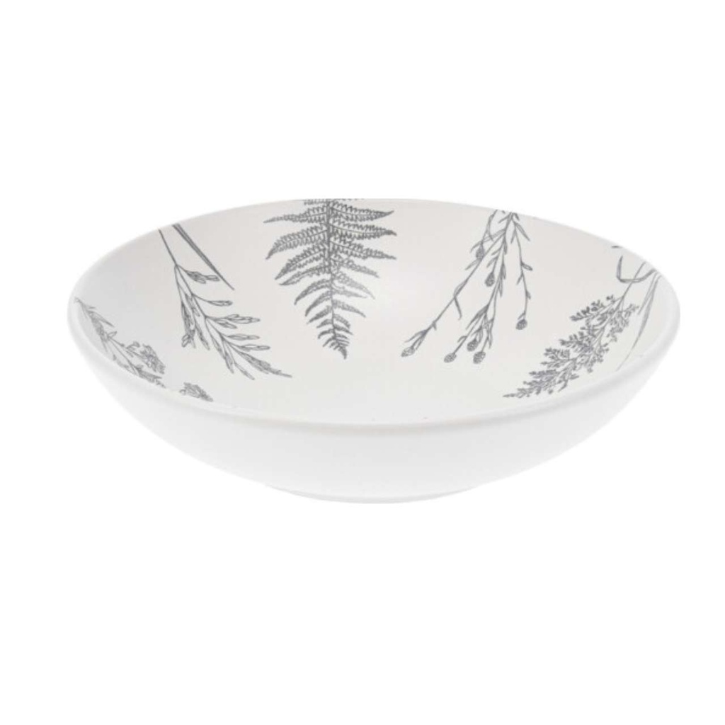 Assiette profonde en grès gris