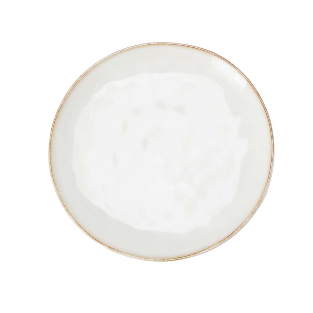 Assiette faience d21cm creme