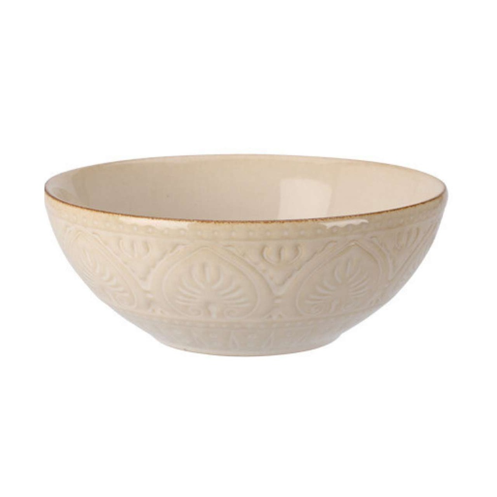 Bol faience 650ml 15x6cm beige