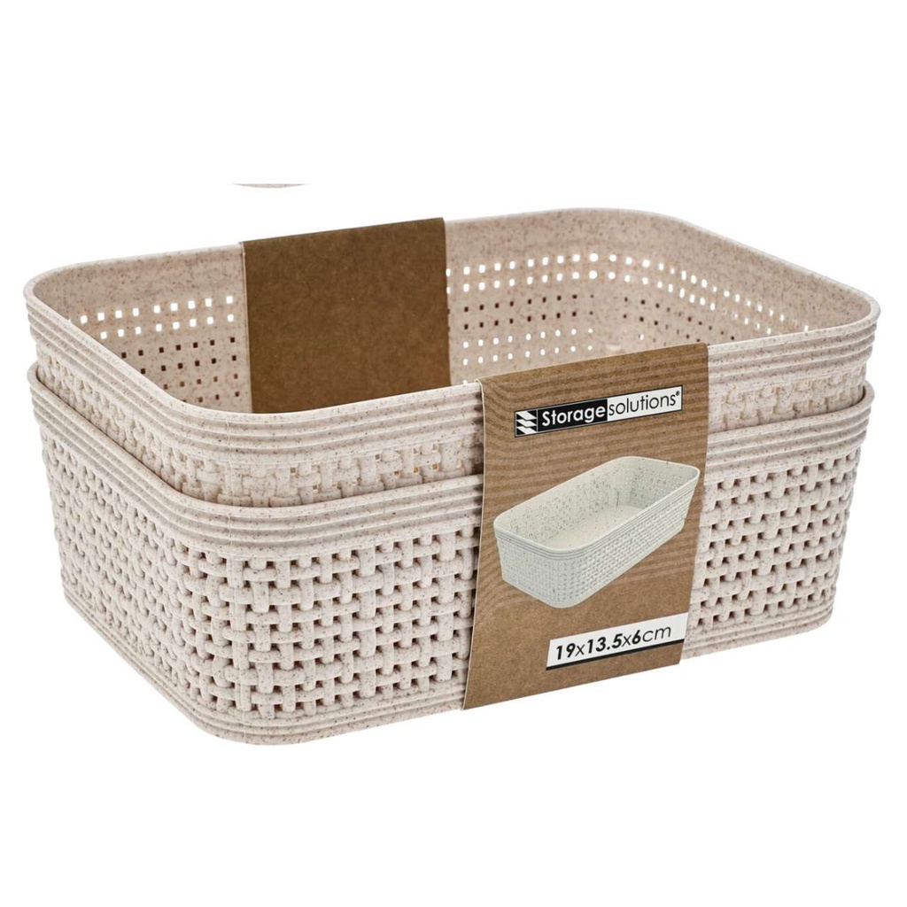 Panier pp s2 19x13.5x6cm beige