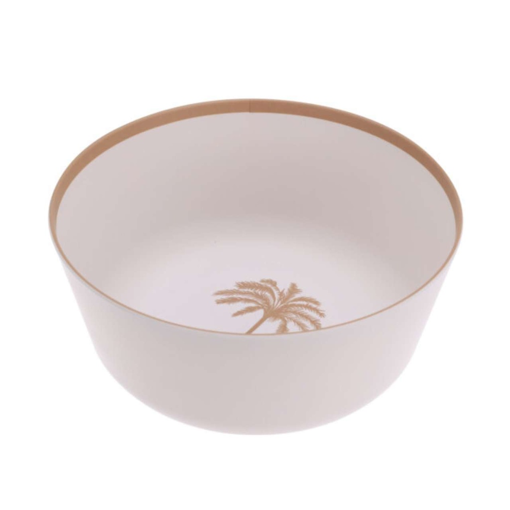 Saladier melamine 26x11cm beige