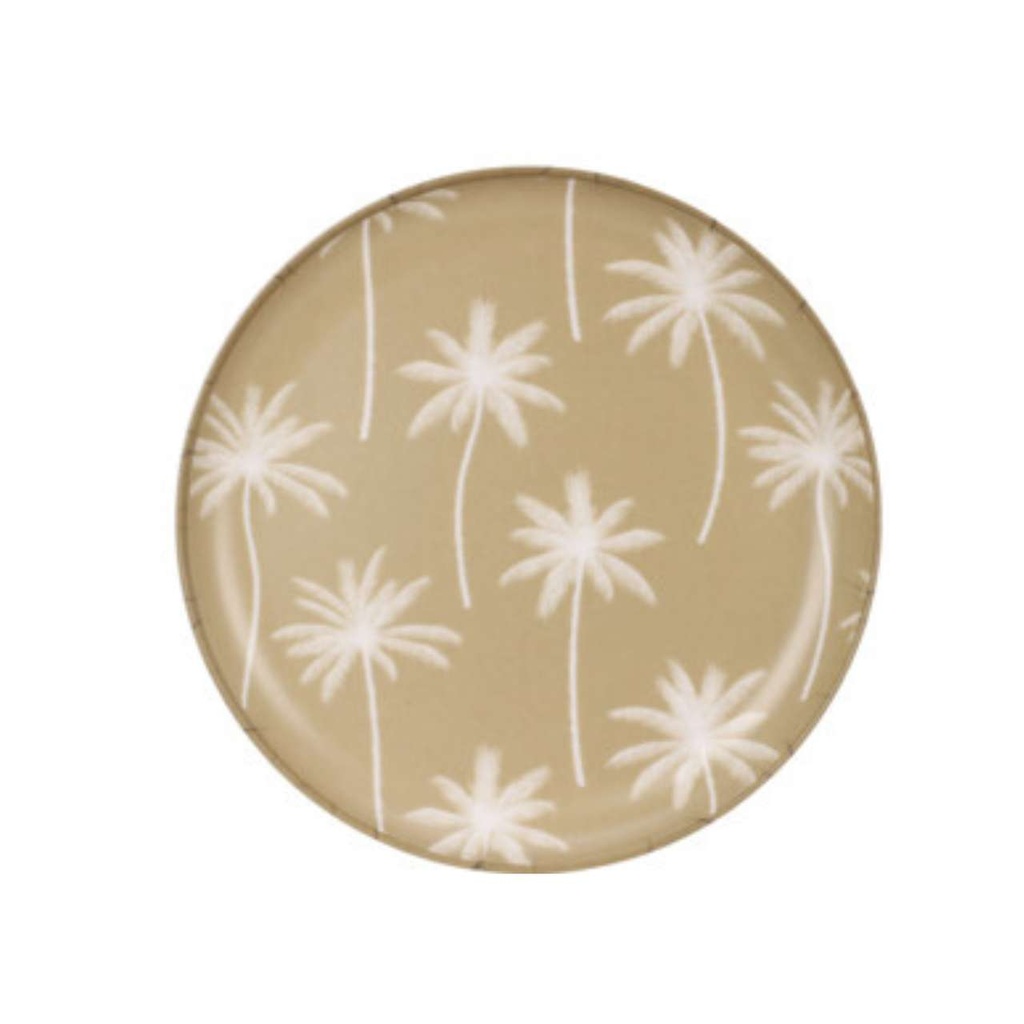 Assiette melamine 21cm - blanc