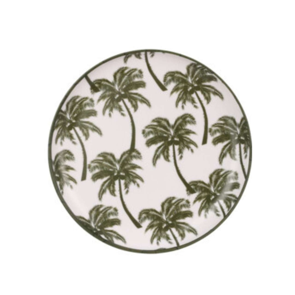 Assiette melamine 21cm - vert