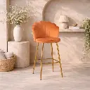 Chaise de bar Louna - Rouille