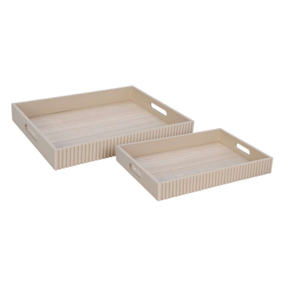 Plateau beige - 35*25*4.5 cm