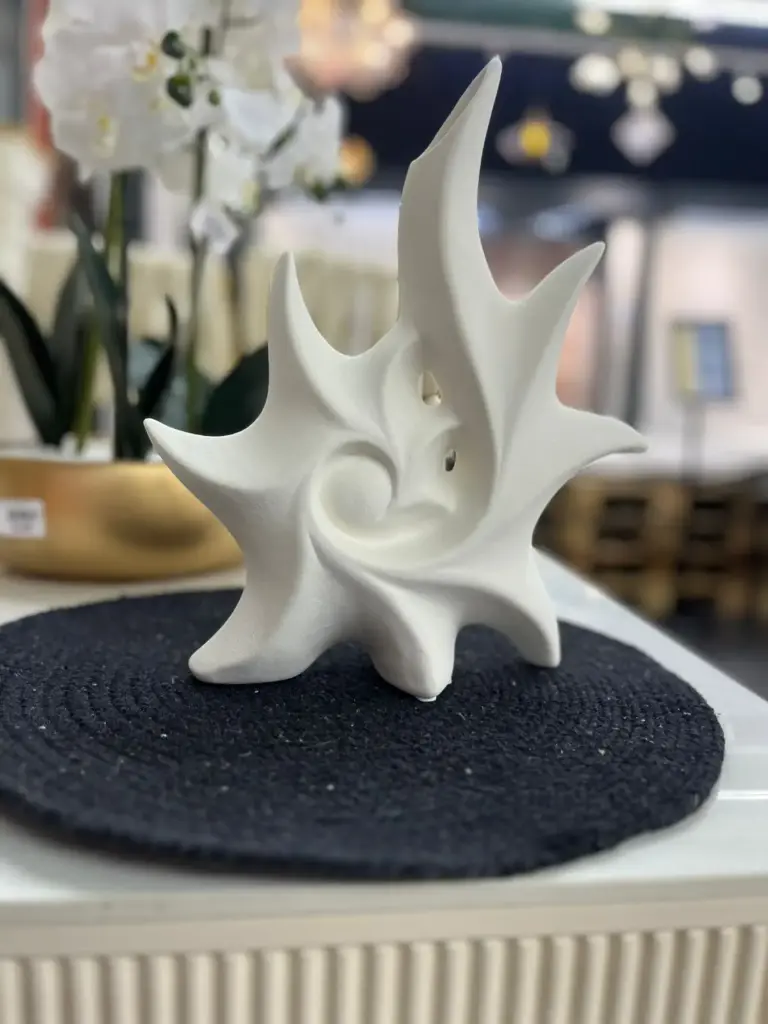 Vase a fleurs blanc etoile de mer S