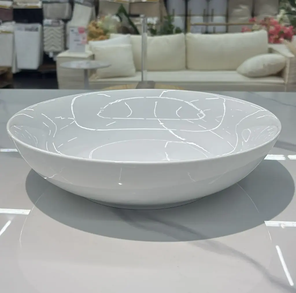 Bol plate blanc