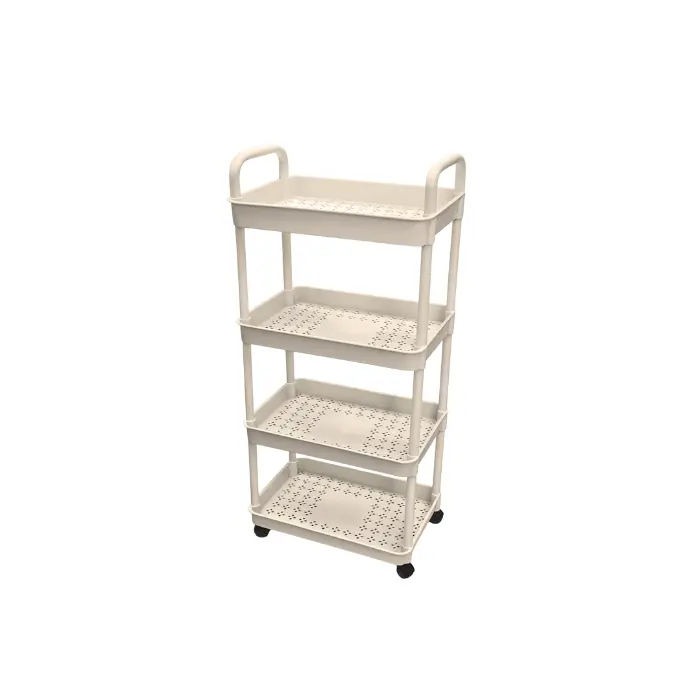 Desserte à 4 niveaux crème 