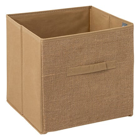 Boite rangement 31x31 toile de jute