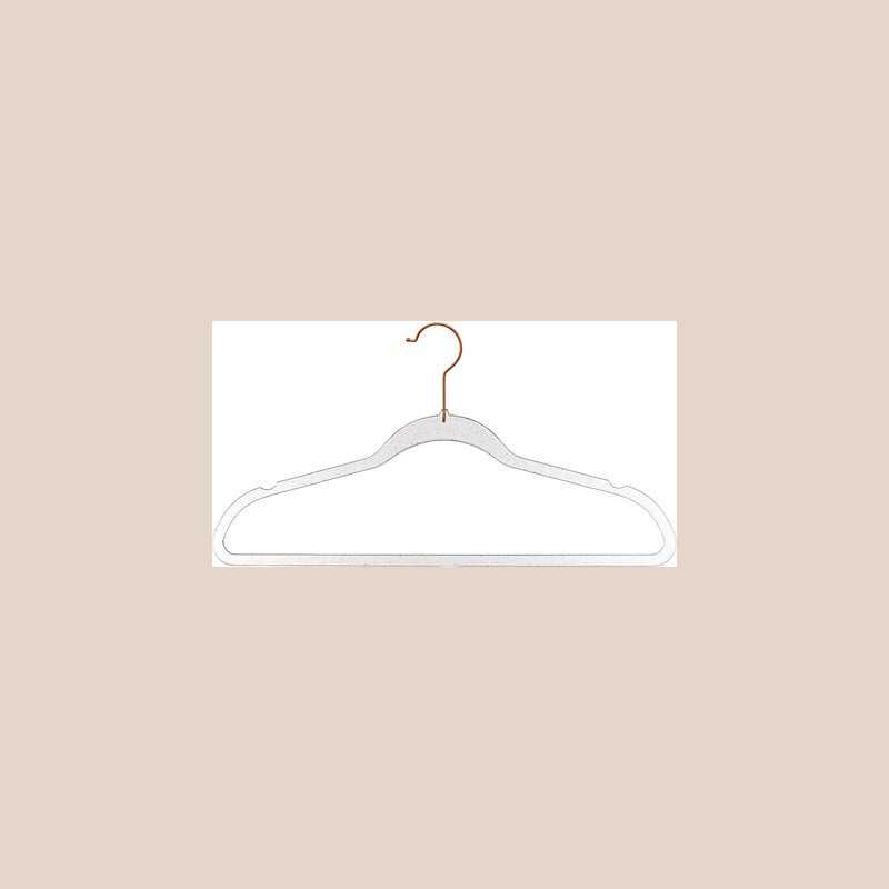 Cintre plast paillettes or