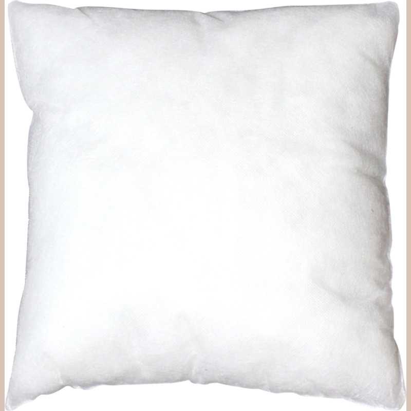 Interieur de coussin 40 x 40 cm uni blanc