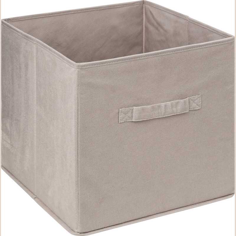 Boite rgmt 31x31 velours lin