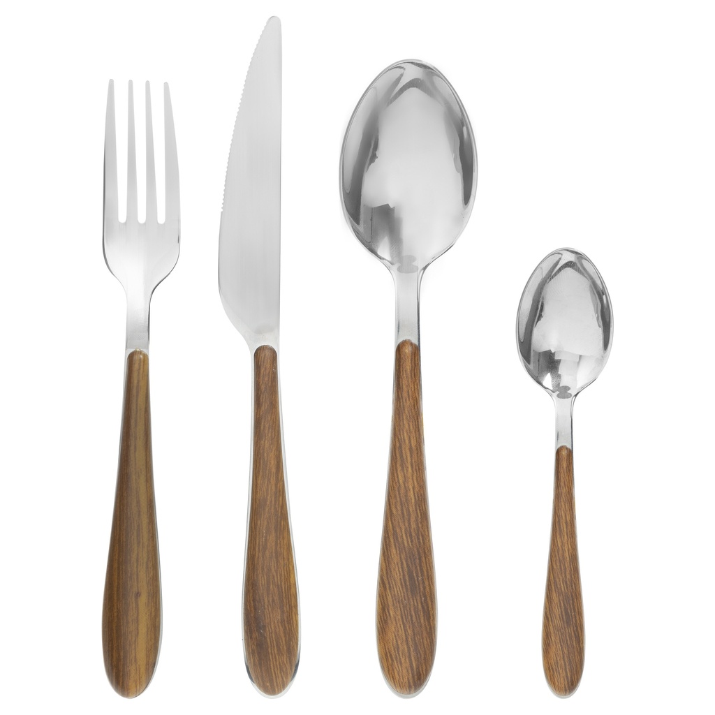 Menagere 24p authentic bois