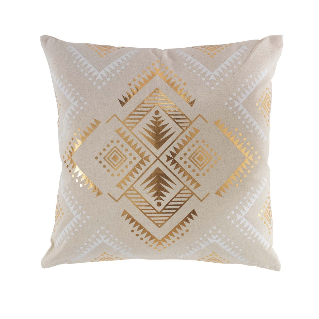 Coussin dehoussable compresse 45 x 45 cm coton imp or cybele des. place