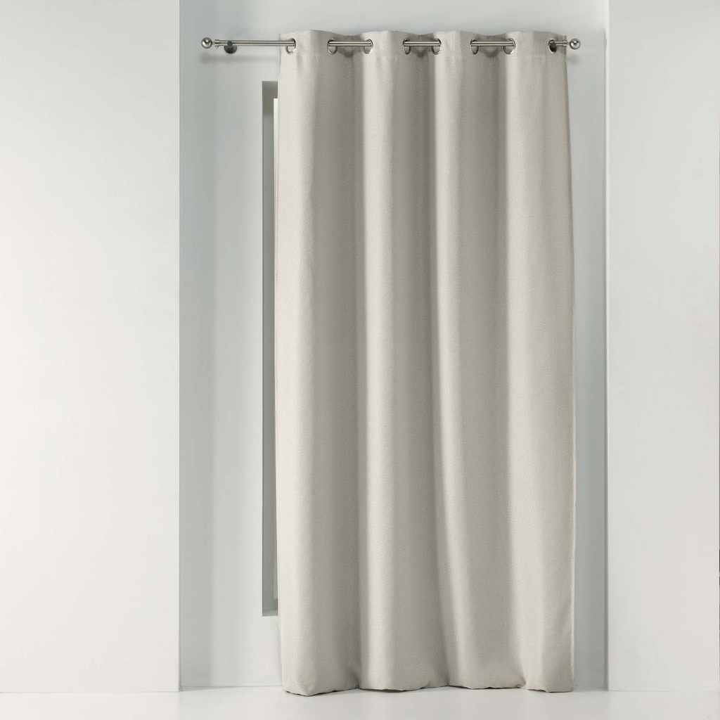 Rideau a oeillets 135 x 280 cm occultant tisse tissea lin