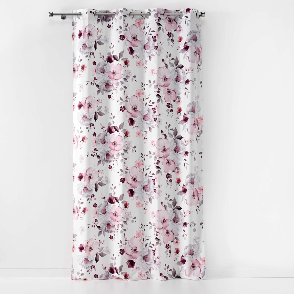 Rao 140 x 240 cm velours imp. velvet flower blanc