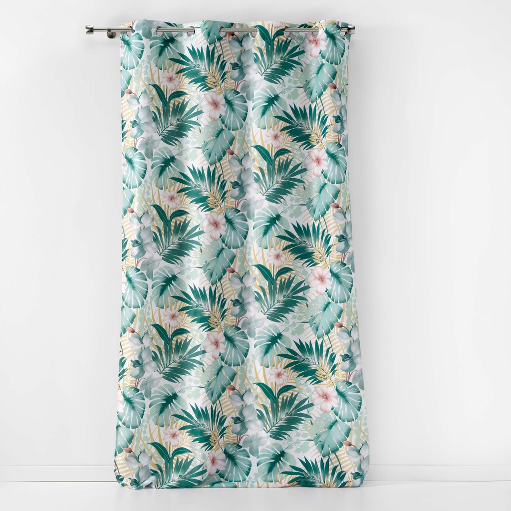 Rao 140 x 260 cm polyester imp. kelly blanc