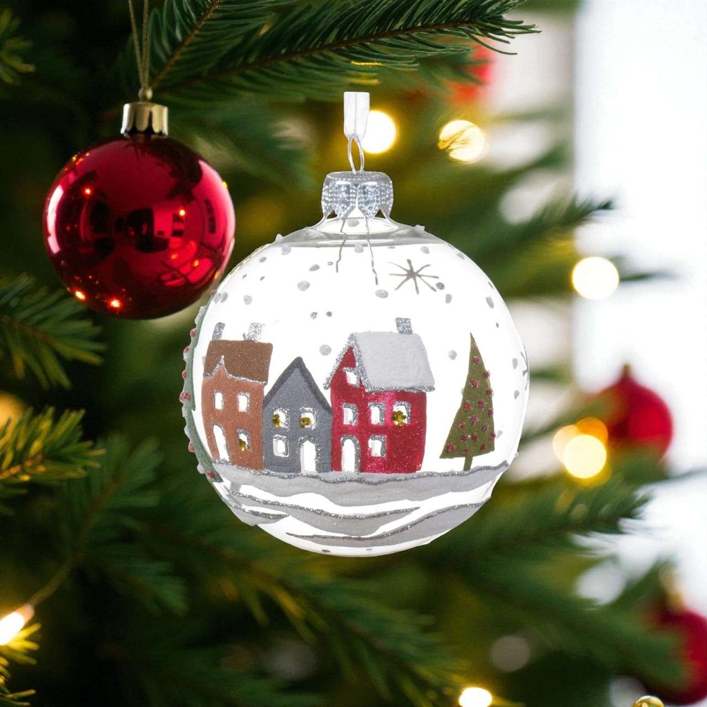 Boule verre translucide maisons