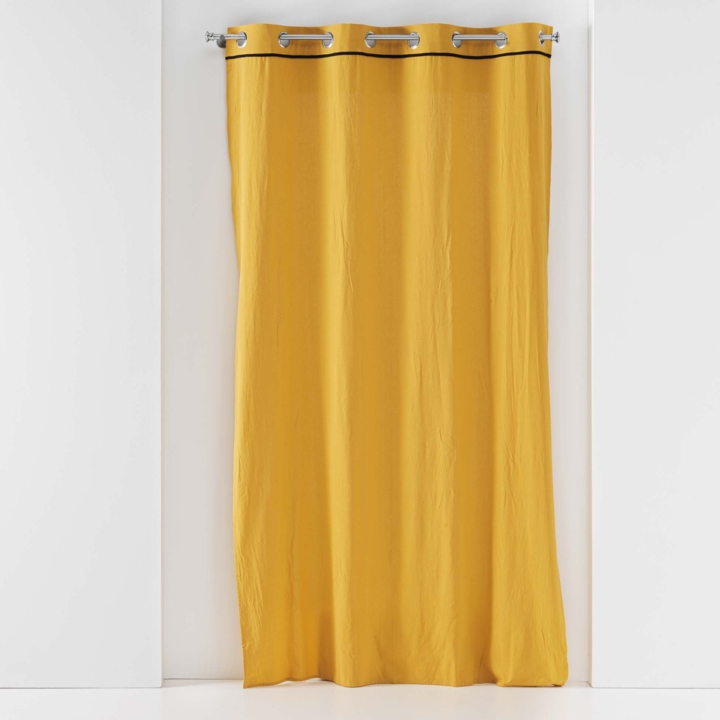 Rao 135 x 240 cm coton lave linette jaune