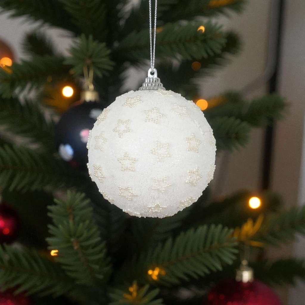 Boule mousse perles rocaille a/perle, etoile