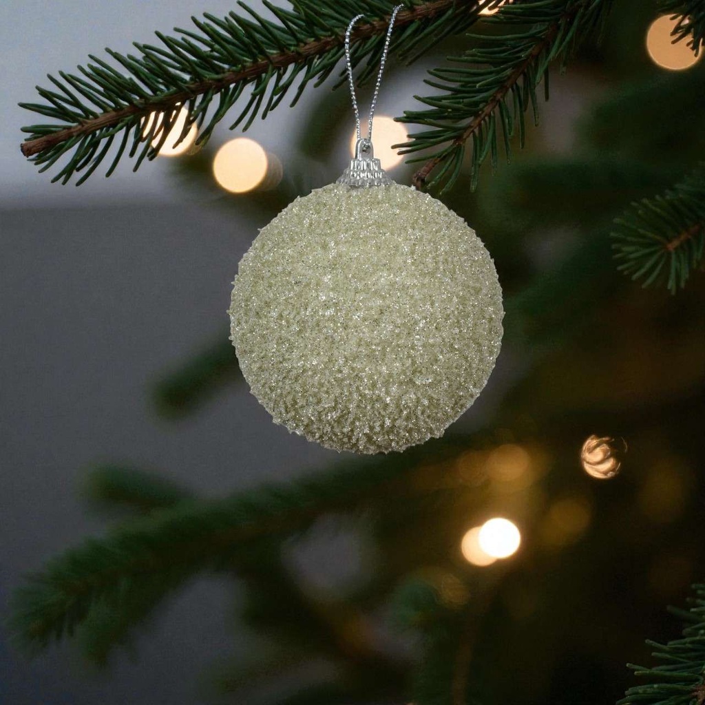 Boule mousse sequin vert clair