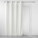 Rideau a oeillets 140 x 260 cm velours relief velouriane blanc