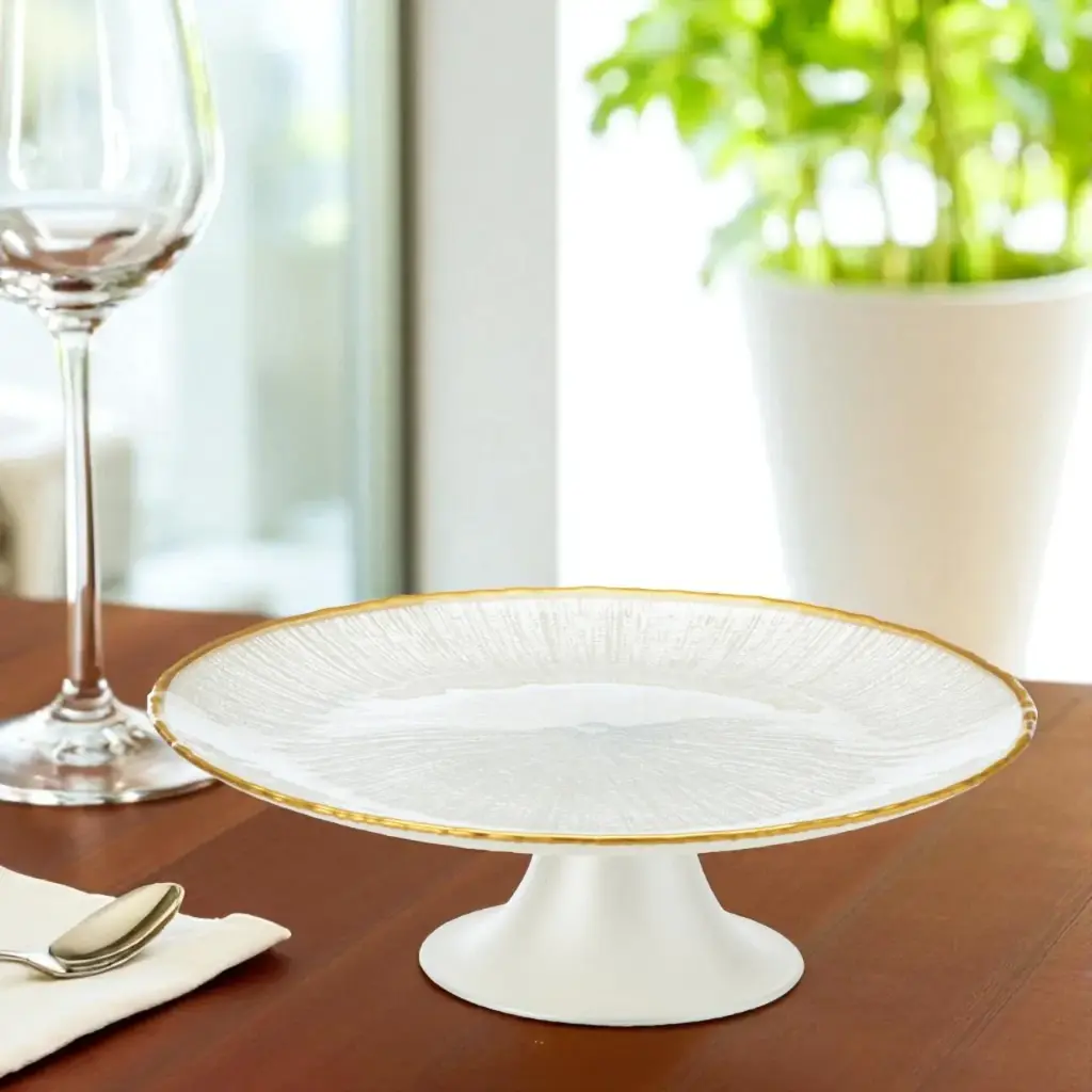 Porte-gateau dia 21cm blanc cl