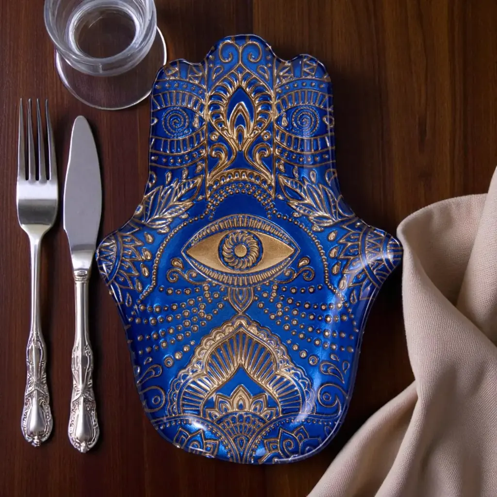 Assiette en verre 23x16cm form