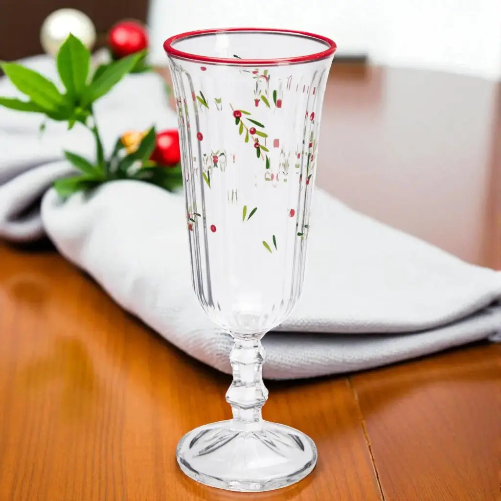 Verre a champagne vert 120ml 