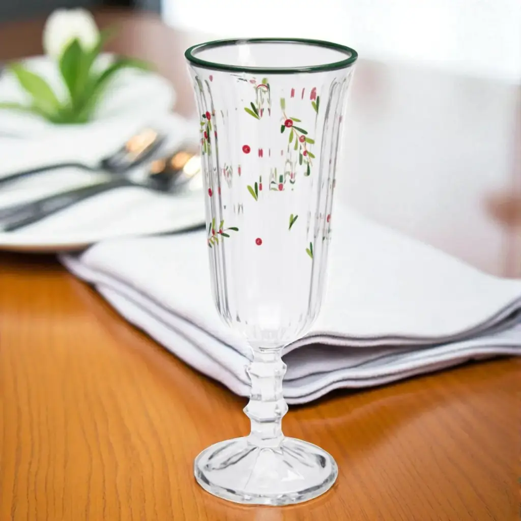 Verre a champagne rouge 120ml