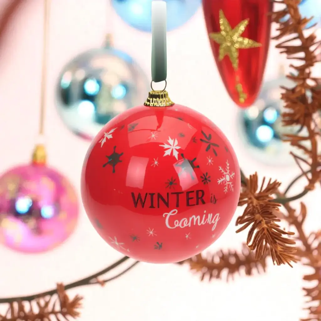 Boule noël etoile rouge