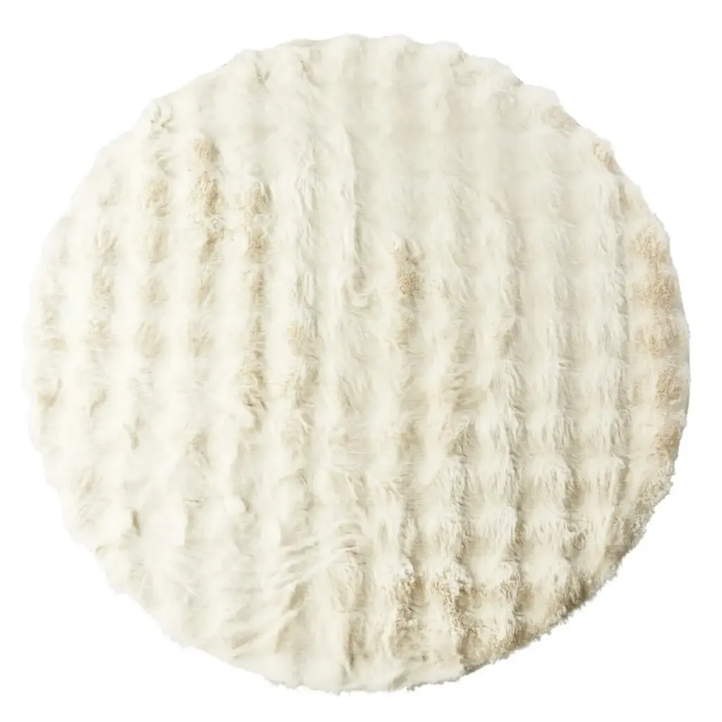 Tapis d120cm  clr blanc 